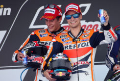 marc marquez dani pedrosa podios