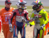 Nuevo 'enganchón' entre Morbidelli y Aleix Espargaró tras la caída de Silverstone 1 aleix espargaro franco morbidelli motogp silverstone