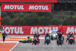franco morbidelli aleix espargaro caida salida motogp valencia